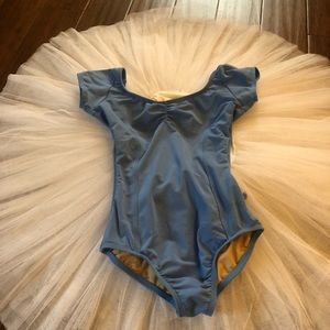 Corps Dancewear periwinkle cap sleeve leotard